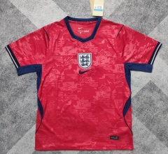 (S-4XL) 26-27 Correct Version England Away Red Thailand Soccer Jersey AAA-0440