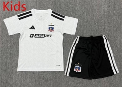 26-27 Colo-Colo Home White Kids/Youth Soccer Uniform-3162