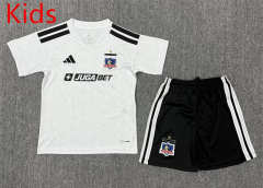 26-27 Colo-Colo Home White Kids/Youth Soccer Uniform-3162