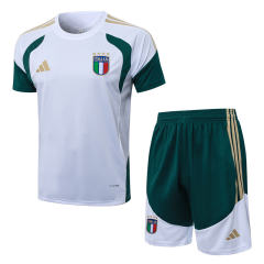 26-27 Italy White Short-sleeved Thailand Soccer Tracksuit -815
