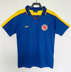 Retro Version 1998 Colombia Away Blue Thailand Soccer Jersey AAA-811