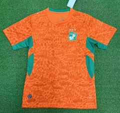 (S-4XL) 2026 Cote d'Ivoire Home Orange Thailand Soccer Jersey AAA-403