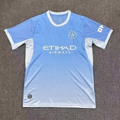 26-27 Manchester City Home Blue Thailand Soccer Jersey AAA-417