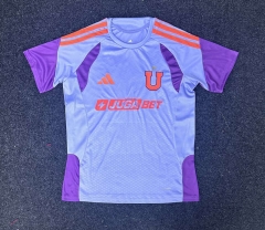 (S-4XL) 26-27 With Chest Ad Universidad de Chile Purple Thailand Training Soccer Jersey AAA-2483