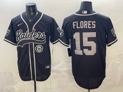 Joint Version Las Vegas Raiders Black #15 NFL Jersey-0840
