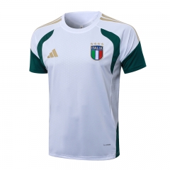 26-27 Italy White Short-sleeved Thailand Soccer Tracksuit Top -815