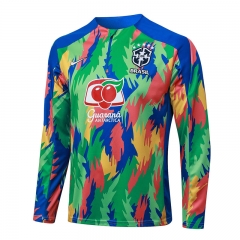 25-26 Brazil Colorful Thailand Soccer Tracksuit Top-815