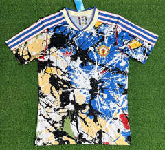 (S-4XL) 26-27 Rose Joint version Manchester United Blue&White Thailand Soccer Jersey AAA-403