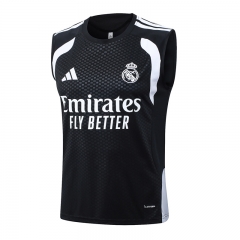 26-27 Real Madrid Black Thailand Soccer Tracksuit Vest-815