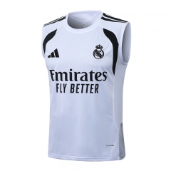 26-27 Real Madrid White Thailand Soccer Tracksuit Vest-815