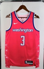 2023 City Edition Washington Wizards Pink #3 NBA Jersey-311