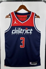 2023 Jordan Version Washington Wizards Blue&Red #3 NBA Jersey-311