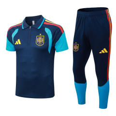 26-27 Spain Royal Blue Thailand Polo Uniform-9926