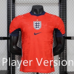 Player Version 26-27 England Away Red Thailand Soccer Jersey AAA-888