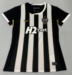 (With Chest Ad) 26-27 Atlético Mineiro Home White&Black Women Thailand Soccer Jersey AAA-908