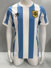 Retro Version 1978 Argentina Home Blue&White Thailand Soccer Jersey AAA-503