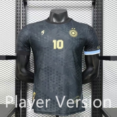 (S-3XL) Player Version 26-27 Argentina (MARADONA  #10) Black Thailand Soccer Jersey AAA-888