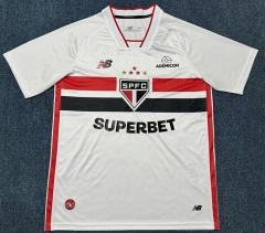 (S-4XL) 26-27 Sao Paulo Futebol Clube Home White Thailand Soccer Jersey AAA