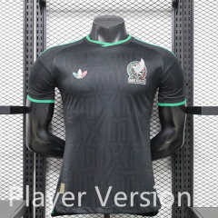 Player Version 26-27 Mexico 2nd Away Black Thailand Soccer Jersey AAA-888