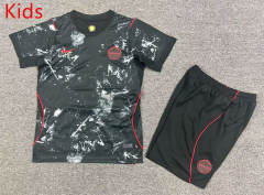26-27 Canada Away Black Kids/Youth Soccer Uniform-7809