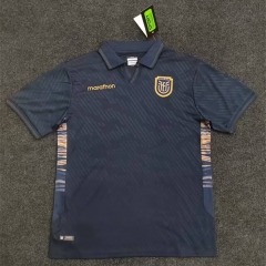 (S-4XL) 26-27 Ecuador Away Royal Blue Thailand Soccer Jersey AAA-2483