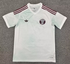 (S-4XL) 26-27 Qatar Away White Thailand Soccer Jersey AAA-8025