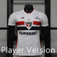 Player Version 26-27 Sao Paulo Futebol Clube Home White Thailand Soccer Jersey AAA-888