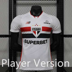 Player Version 26-27 Sao Paulo Futebol Clube Home White Thailand Soccer Jersey AAA-888