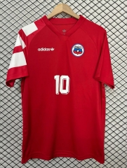 (S-4XL) Retro Version 1994 Chile Home Red  Thailand Soccer Jersey AAA-2044