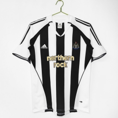 Retro Version 05-06 Newcastle United Home White&Black Thailand Soccer Jersey AAA-C1046