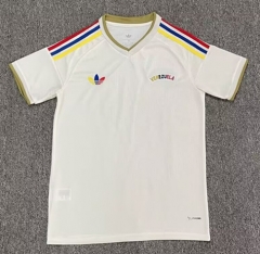 (S-4XL) 26-27 Venezuela Away White Thailand Soccer Jersey AAA-8025