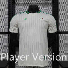 Player version 26-27 Casual Retro Version Algeria White Thailand Soccer Jersey AAA-888