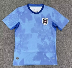 (S-4XL) 26-27 Austria Away Blue Thailand Soccer Jersey AAA-8025