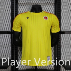 Player Version 26-27 Retro Casual Version Colombia Yellow Thailand Soccer Jersey AAA-888