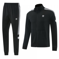 Adidas Black Thailand Soccer Jacket Uniform-LH