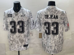 Tribute Edition Philadelphia Eagles White&Grey #33 NFL Jersey-0840