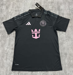 With Star (S-4XL) 26-27 Inter Miami CF Away Black Thailand Soccer Jersey AAA-4506