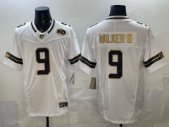 (Logo 2) Retro Version Seattle Seahawks White #9 NFL Jersey-0840