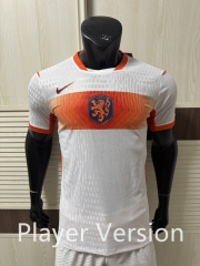 Player Version 26-27 Netherlands Away White Thailand Soccer Jersey AAA-4691