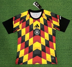 (S-4XL) 26-27 Germany Red&Yellow&Black Thailand Training Soccer Jersey AAA-403