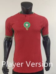 Player version 26-27 Morocco Home Red Thailand Soccer Jersey AAA-0871