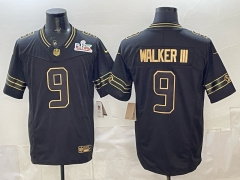 Retro Version Seattle Seahawks Black #9 NFL Jersey-0840