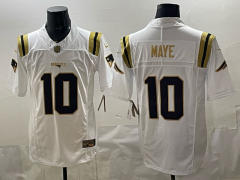 (Logo 1) Retro Version New England Patriots 3 Generations White #10 NFL Jersey-0840