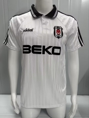 Retro Version 96-97 Beşiktaş JK Home White Thailand Soccer Jersey AAA-503
