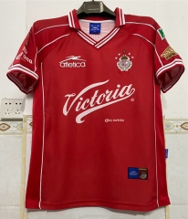 (S-3XL) Retro Version 99-00 Deportivo Toluca FC Home Red Thailand Soccer Jersey AAA-6895