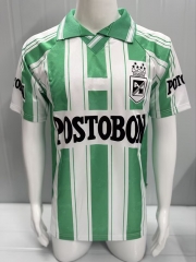 Retro Version 97-98 Atlético Nacional Home White&Green Thailand Soccer Jersey AAA-503