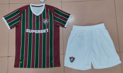 26-27 Fluminense Home Red&Green Soccer Uniform-718