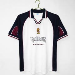 Retro Version 1999 West Ham United Away White Thailand Soccer Jersey AAA-C1046