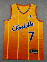 2026 City Version Charlotte Hornets Yellow #7 NBA Jersey-1380