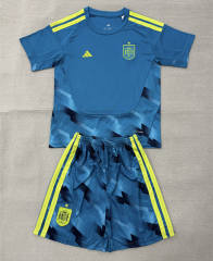 26-27 Spain Goalkeeper Laker Blue Soccer Uniform-AY